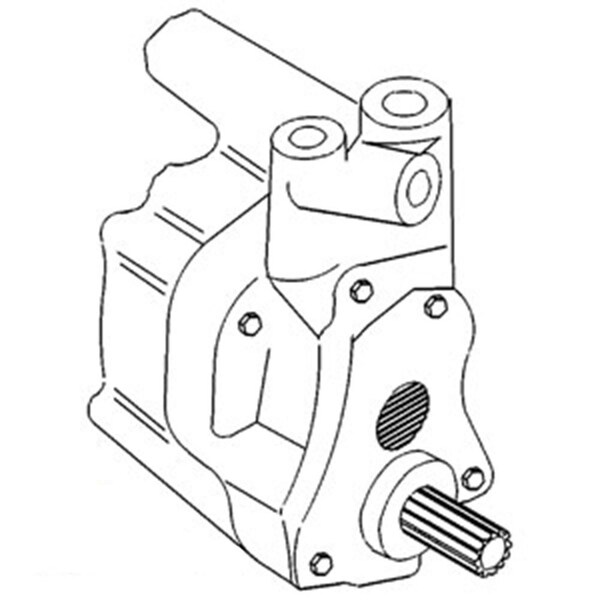 Aftermarket SW00677 Economy Hydraulic Pump Fits Massey Ferguson 699 Tractor 531607M93-E - main
